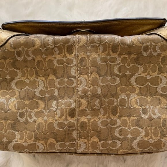 Coach Gold/Silver Wristlet - Picture 2 of 4